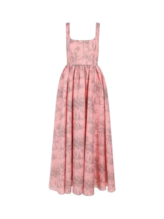 THE TAKE ME OUT DRESS IN LUXEMBOURG BLUSH maison amory dress - Picture 3 of 4